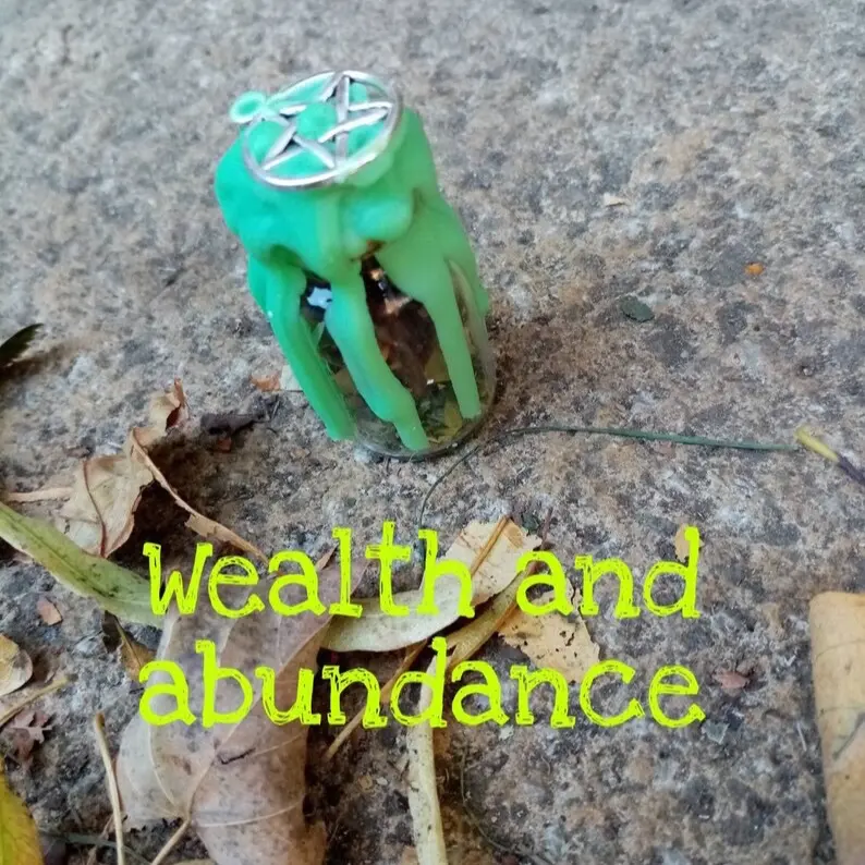Powerful handmade witch bottle spell jars carry or place in home, choose your intention whether it’s money, luck, love, weight loss, protection. Containing herbs and oils and sealed with wax 7