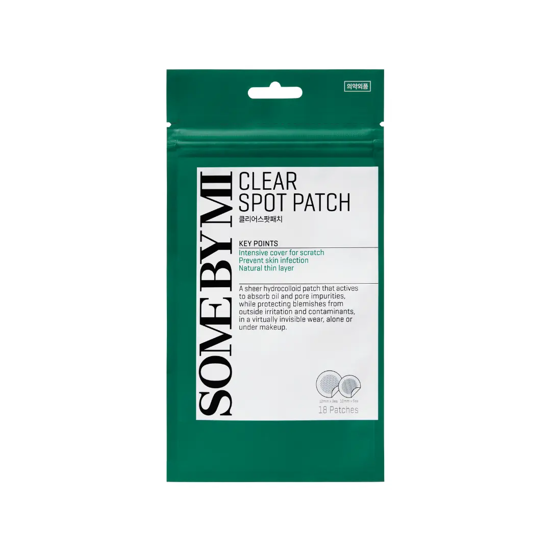 SOME BY MI Clear Spot Patch (18 pcs) - Hydrocolloid acne patches for pimple treatment