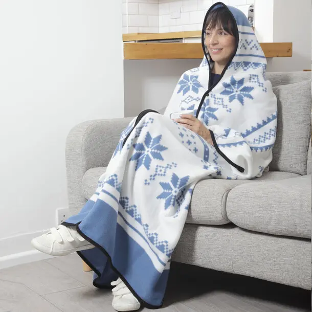 Easylife Zip-Up Polar Fleece Cosy Robe 1