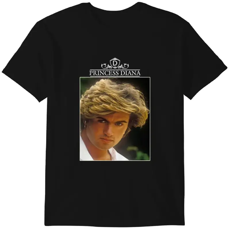Princess diana shirt funny george michael royal family parody 248 tee Gildan Heavy Cotton 1