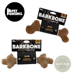 Pet Qwerks BarkBone Dog Chew - Durable Tough Chew for Dental Health and Boredom Reduction