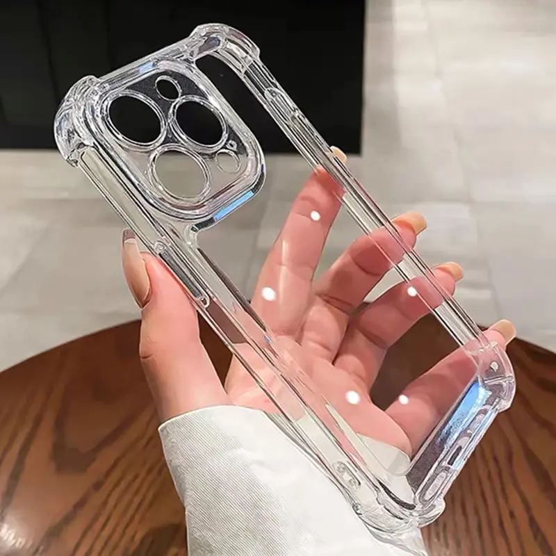 Luxury Shockproof Clear Phone Case For iPhone +Anti-Scratch, light weight, Non-Slip.