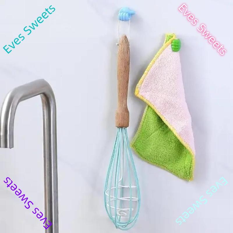 Thumb Wall Hook, 5 Counts Cute Decorative Self Adhesive Cable Hook, Cable Clip Hook, Cable Organiser, Desk Accessories, Bedroom Accessories, Room Decor, Home Decor, Gift for Girlfriend, Gift for Boyfriend, Mens Gifts 6