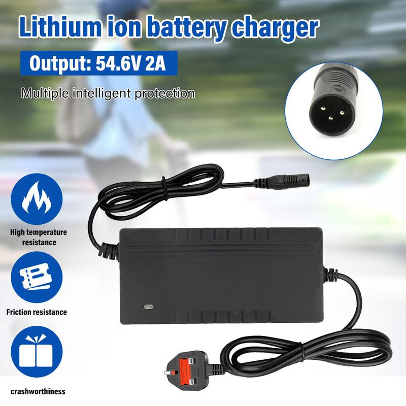 Product Introduction of Ebike Battery Power Charger 54.6V 2A 3-PIN XLR For 48V Lithium Electric Bicycle 2