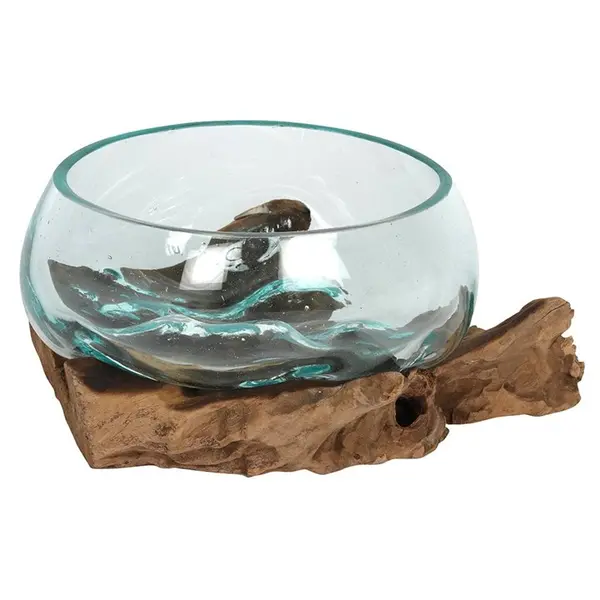 Small Molten Glass on Root Wood 1