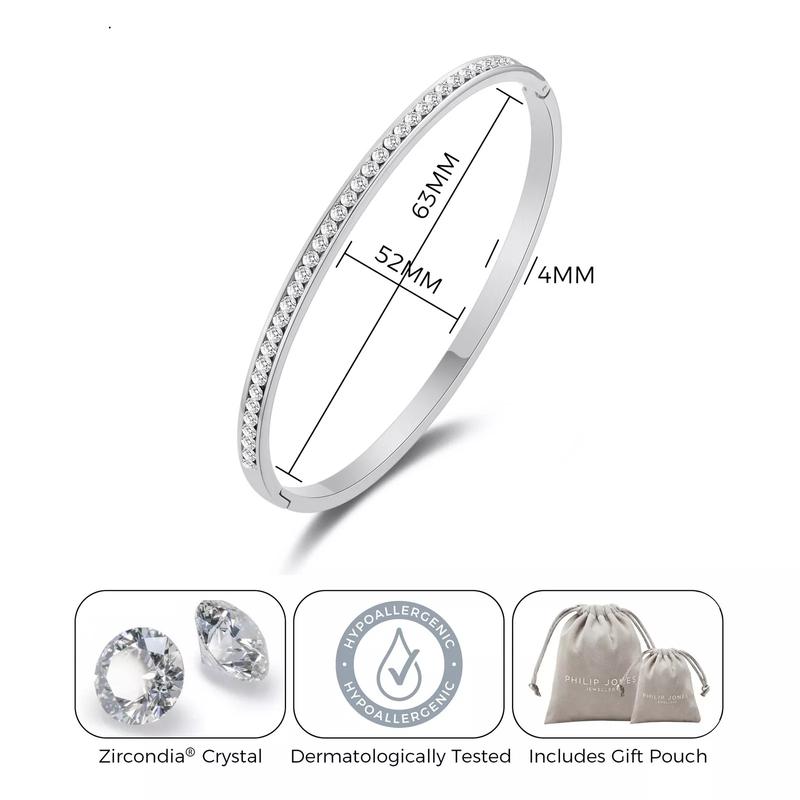 Channel Set Bangle Created with Zirconia Crystals for ladies women Girls 1