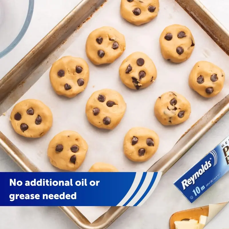 Non-Stick Parchment Paper 380mm x 10m - Ideal for Cooking and Baking Bakeware Oil Utensils Cake 3