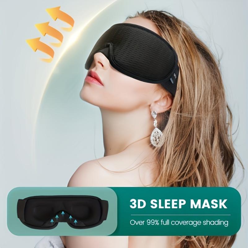 Luxurious 3D Contoured Sleep Mask - Ultimate Light Blocker for Travel, Rest, Yoga, Meditation with Adjustable Strap for Fit and Comfort, Sleep Eye Mask, Maximum Comfort 4