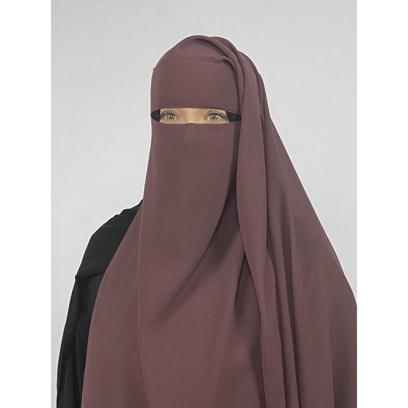 Long Rectangular 2 Layer Niqab | Pinch 7