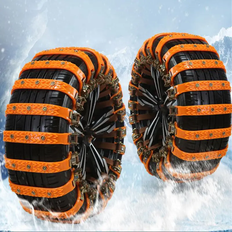 8X Snow Tire Chain for Car Truck SUV Anti-Skid Winter Emergency Muddy Driving 0