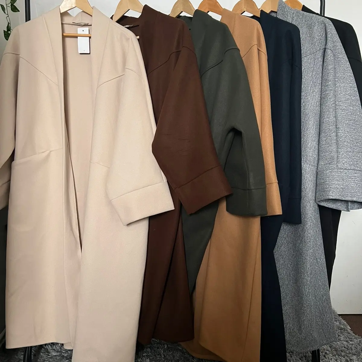 OVERSIZED LONG  WINTER BOYFRIEND COAT with PoCKetS Winter Winter