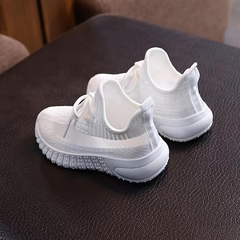 Product Introduction of Casual Comfortable Solid Color Woven Shoes For Girls, Breathable Lightweight Sneakers For Walking Running 9