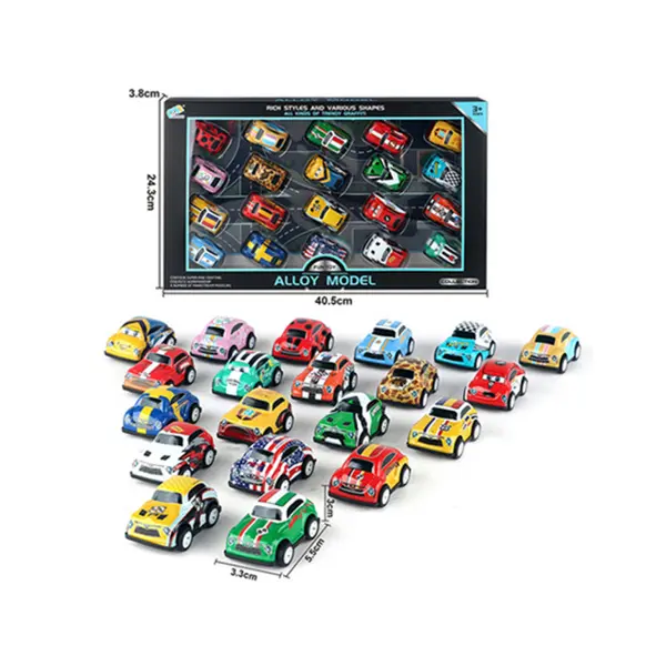 20 pcs pull back alloy model car set various shapes 0