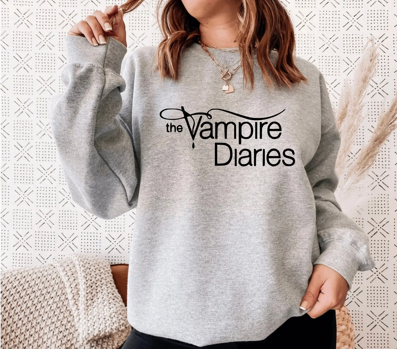 Comic con TVD vampire diaries inspired Sweat shirt the vampire diaries Sweatshirt Salvatore brothers Damon Salvatore Stefan salvatore33