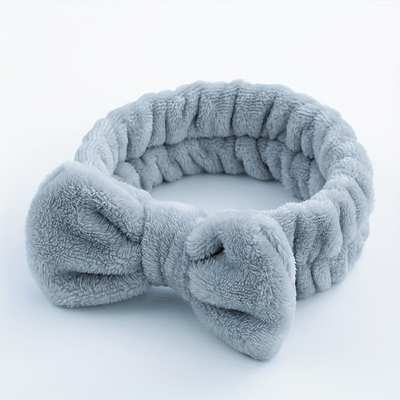 (Gift 2)Super-Soft Coral Fleece Hair Band - Quick-Dry Sports Face Wash & Makeup Spa - Solid Color, Stylish Headband for All-Day Comfort - One-Size-Fits-All Hair Accessories 1