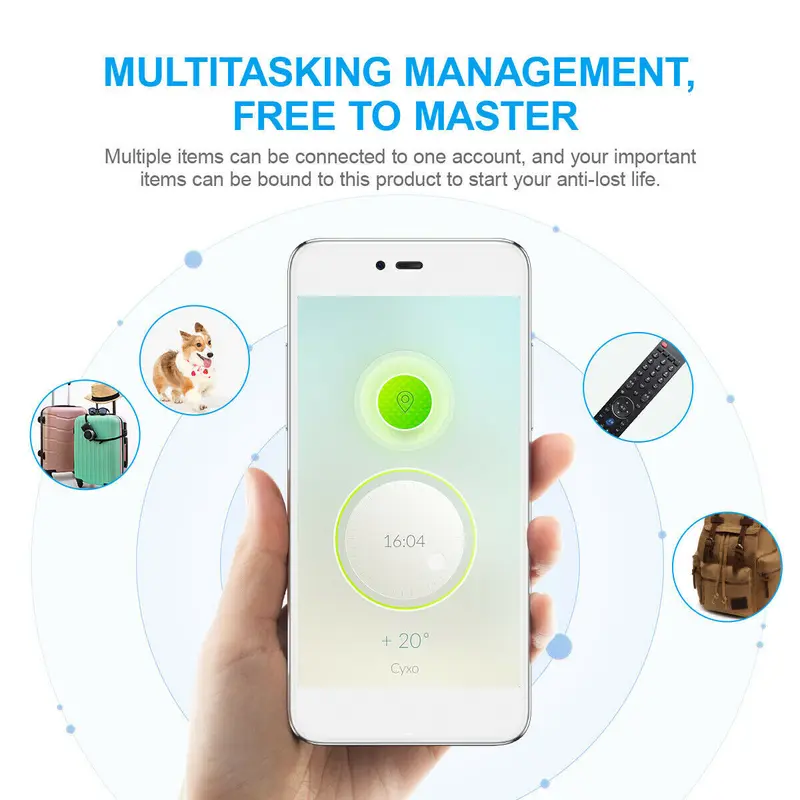 1PC Mini GPS Tracker Anti Lost Smart Alarm Bluetooth Locator for Kids Key Finder Device Phone 3