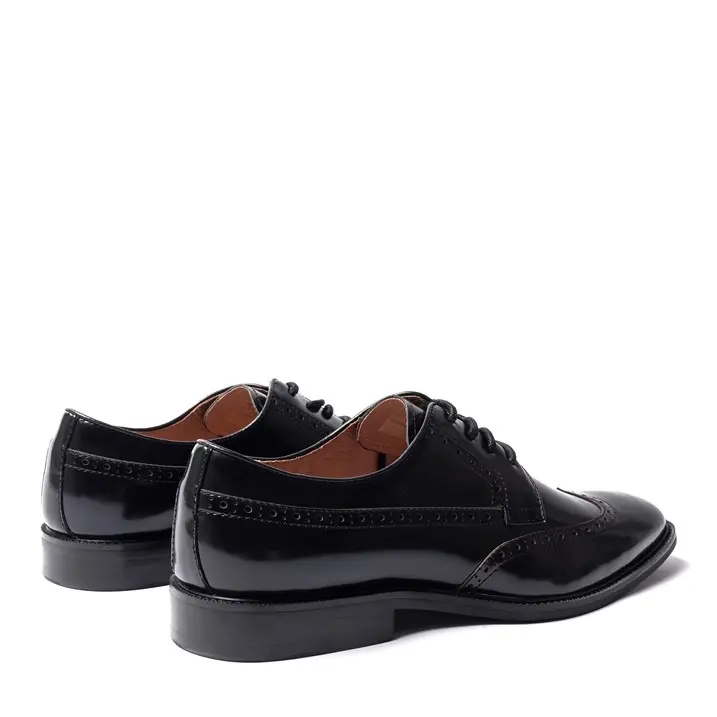 Giorgio Mens Brogue Leather Oxford Shoes Lace Up 4