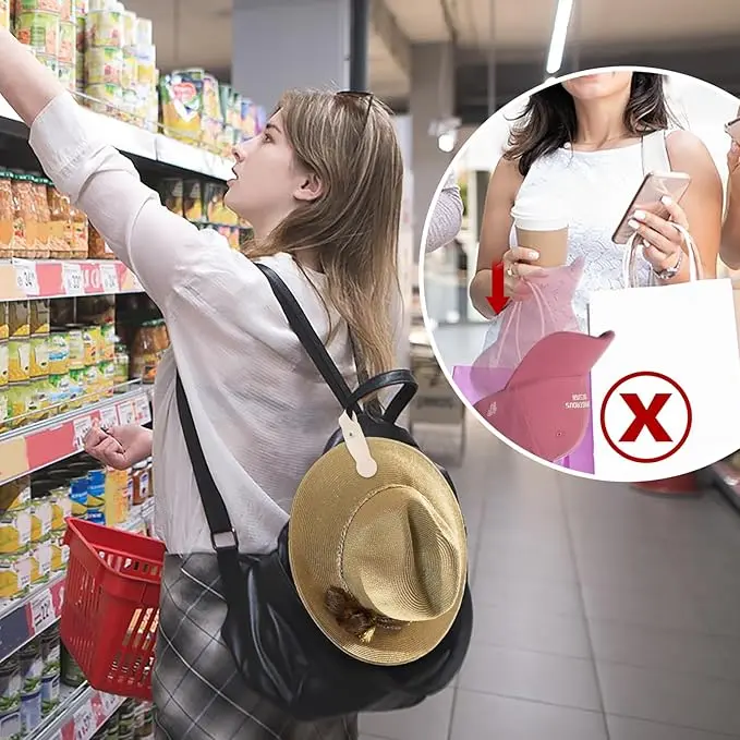 Magnetic Hat Clip for Traveling Bags - Hands Free Hat Travel Accessories 5