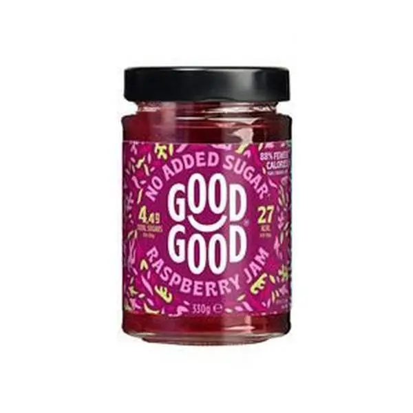 Good Good |  GOOD GOOD Raspberry Jam 330g - No Added Sugar | 330g 0