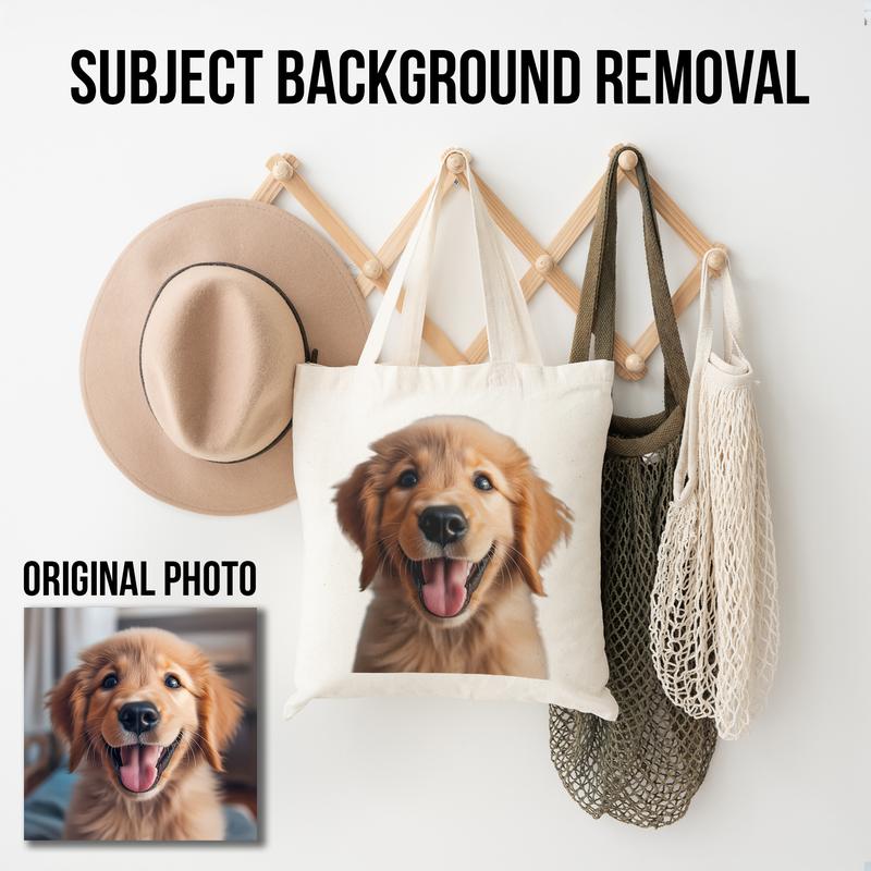 Personalised Tote Bag For Life | Custom Printed Text, Logo, Photo, Image or any other design. Wholesale Shopping Carryall Shoulder Shopper Bulk Buy. Gift for him her animal lover. For Business and events merchandise, Marketing Branding 3