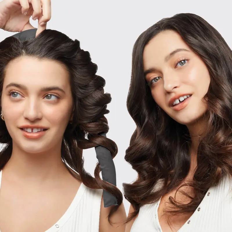 Kitsch Satin Heatless Curling Set - Charcoal 6