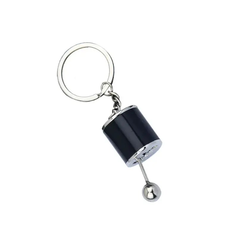 2PCS Crafted Gearbox Shifter Keychain Mini Car Shift Stick Replica, Fashionable Keyring Charm for Auto Enthusiasts, Cool and Durable Accessories in Black 4