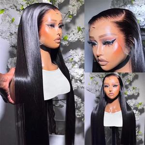 30 Inch 13x6 Lace Front Wigs Human Hair Pre Plucked Straight Lace Front Wigs Human Hair 180 Density 13x6 Frontal Wigs Human Hair with Baby Hair Straight Glueless Wigs Human Hair for Women