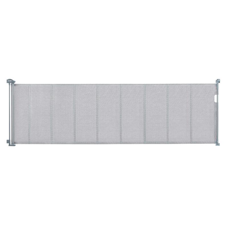 VEVOR Retractable kid Gate, 34.2" Tall Mesh kid Gate, Extends up to 116.1" Wide Retractable Gate for Kids or Pets, Retractable Dog Gates for Indoor Stairs, Doorways, Hallways, Playrooms, Gray 0