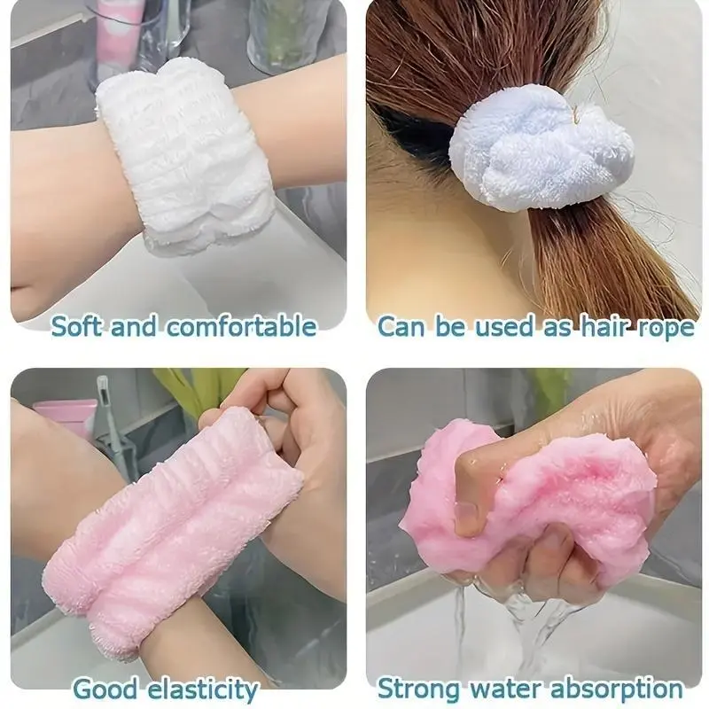 (Gift 3)2pcs Face Washing Wrist With Magic Device To Absorb Water To The Cuff Exercise Sweat Wiping Bracelet Sweat Absorbing Sleeve To Wash And Moisture-proof Sleeve To Protect Wrist 6