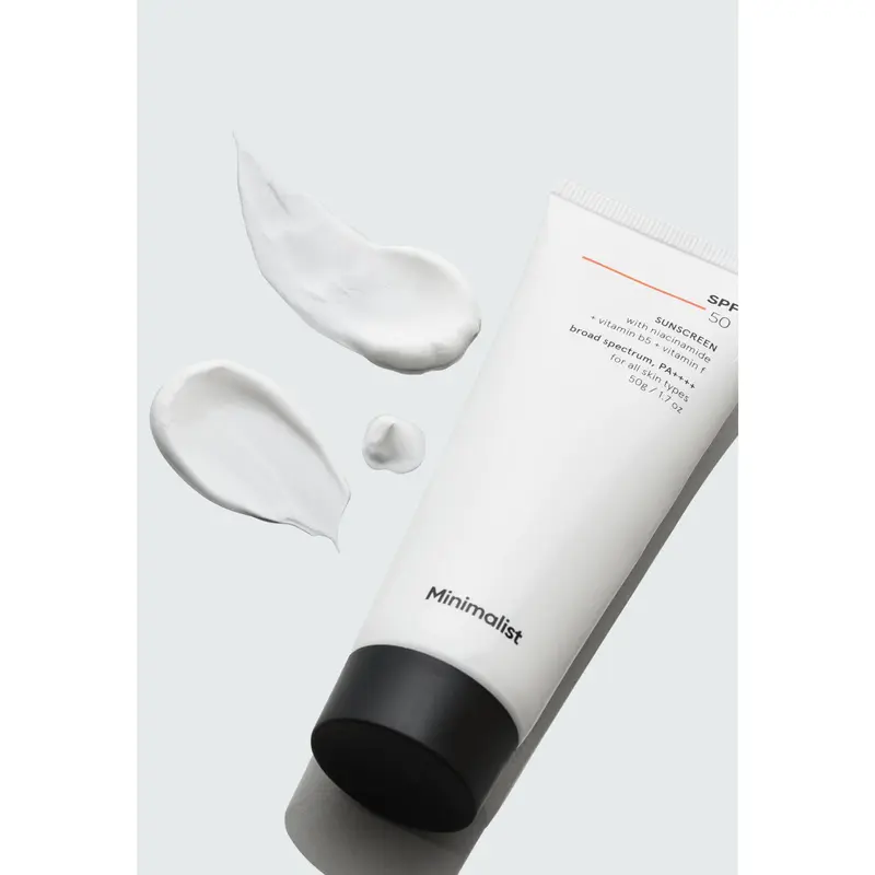 Minimalist Sunscreen SPF 50 Lightweight, No White Cast, Broad Spectrum PA ++++, Acne Safe| For Men & Women, 50 g (Pack of 1) 1
