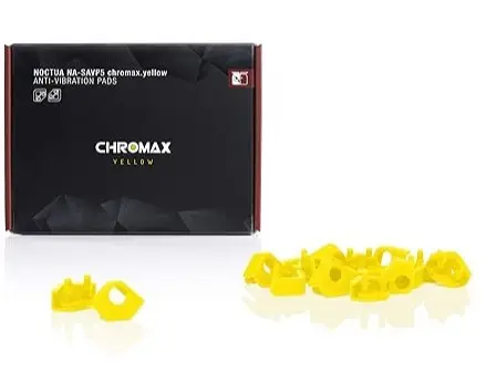 Noctua NA-SAVP5 chromax.yellow, Anti-Vibration Pads for 92mm & 80mm Fans (16-pack, Yellow) 2