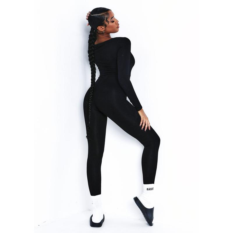 Soph Black Wide Neck Jumpsuit 2