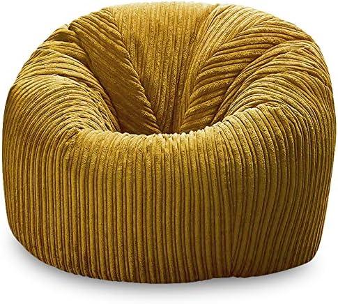 Jumbo Cord Beanbag Chair, Large in Plush, Great as Beanbag Lounger/Recliner 2