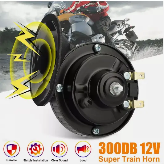 Powerful 300dB Raging Sound Air Horn for Car, Truck and Boat with 510Hz Frequency 0