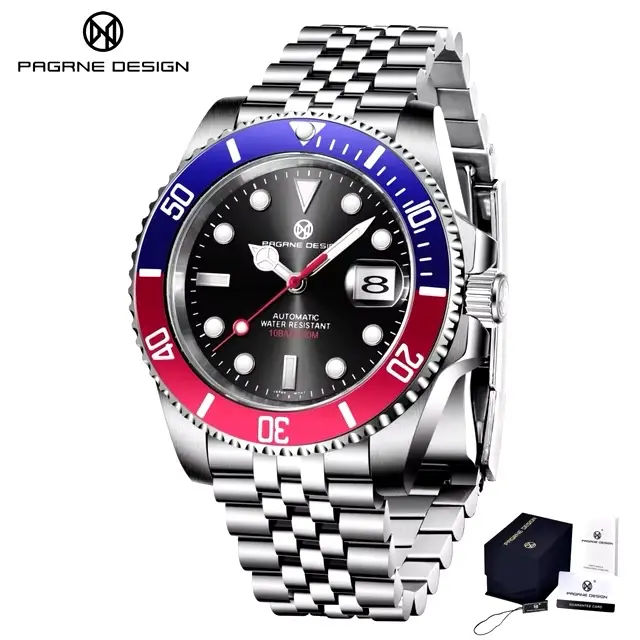 Mens Watch Automatic Mechanical Watch Luxury Sports Stainless Steel Waterproof NH35 Sapphire Clock for Men watches 7