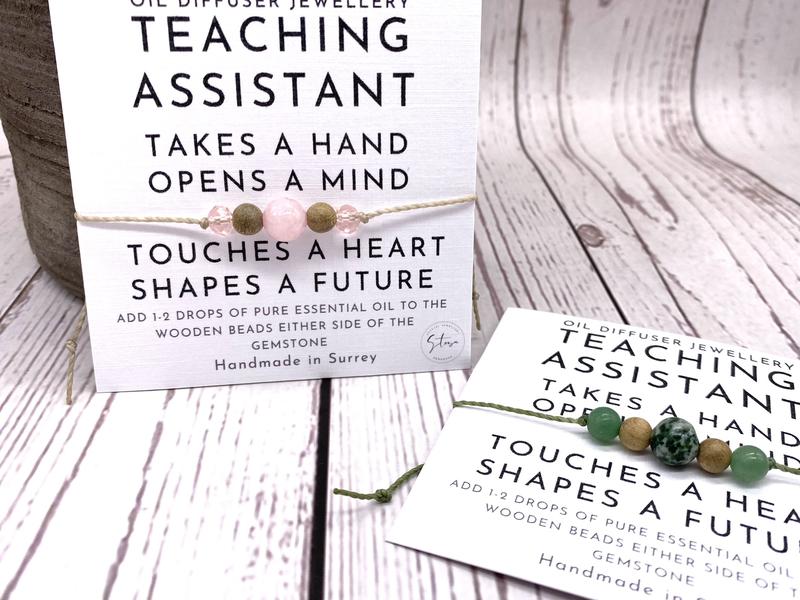 Teaching Assistant Gift - Teaching Assistant Present - Crystal Diffuser Bracelet - Adjustable Crystal Bracelet - LSA Gift - Small Gifts 6