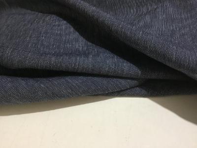 NEW High Class Denim Colour 100% Linen Fabric 2