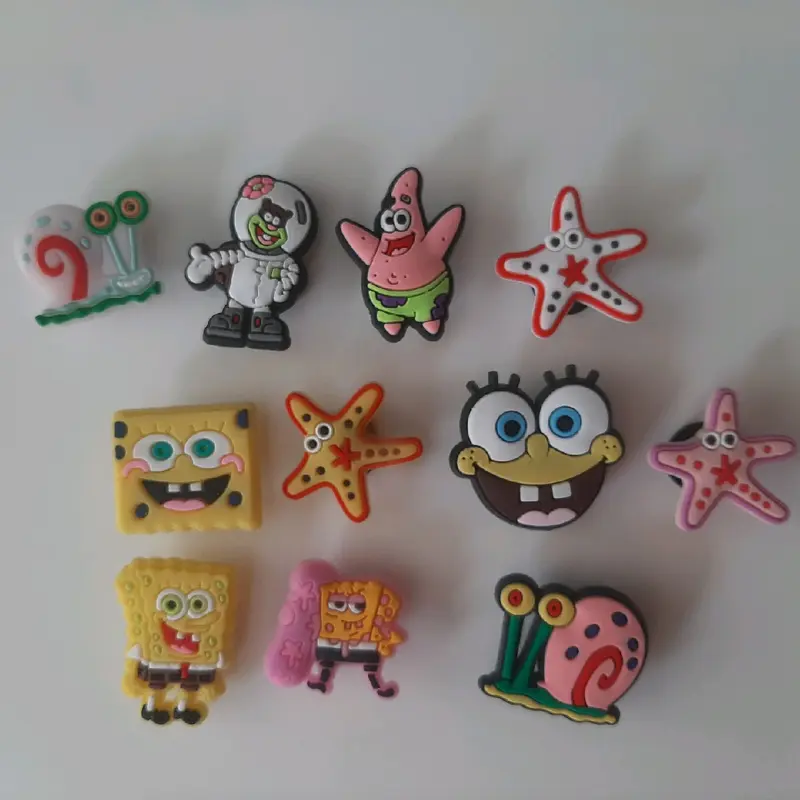 Sponge B Croc Charm Character Set Jibbitz Shoe Charm for Shoe Decoration - Footwear, Comfort.  Brand new 0