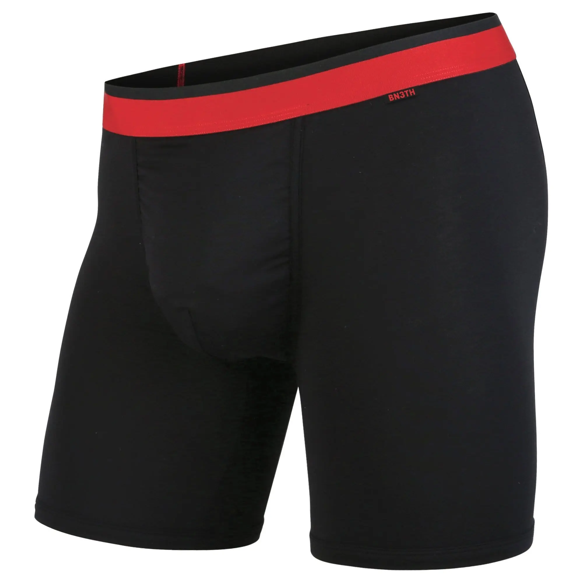 MENS CLASSIC BOXER BRIEFS: BLACK/RED