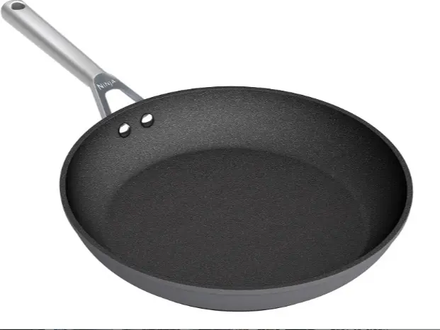 Ninja ZEROSTICK Premium Cookware 24cm Frying Pan, Long Lasting,, Oven Safe to 260°C, Cast Stainless Steel Handle, Grey C30024UK Aluminium Metal