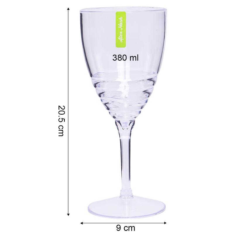 2 Litre Plastic Jug with Wine Glasses or Tumblers, Indoor or Outdoor Drinkware, BBQ Picnic Party Dinnerware, Clear Plastic Swirl Effect Design, 2L Pitcher, Food Grade Plastic, Choose Your Set Stylish Serving 8