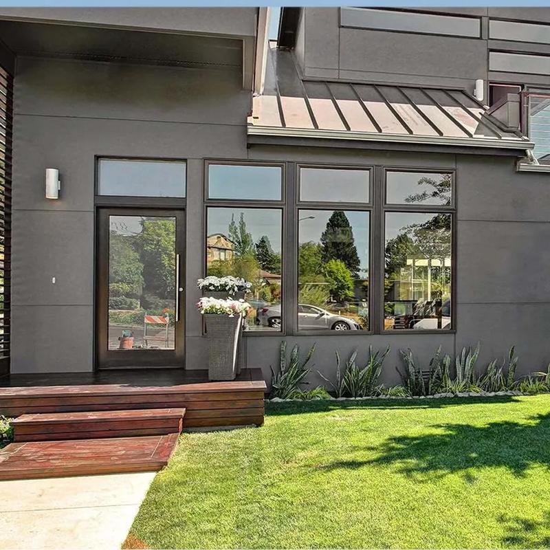 One Way Window Film, Privacy Film for Glass Windows, Heat Reflective Mirror Window Film - 90x200cm, Silver/black 4