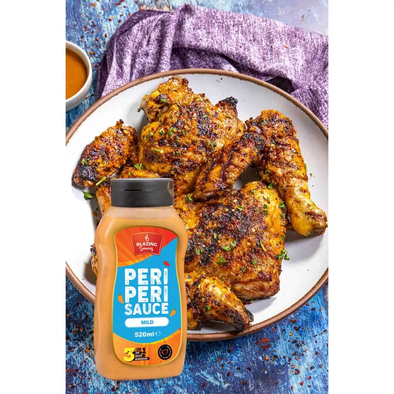 Blazing Mild Peri Peri Sauce Perfect for Chicken & Meat. Dipping/Tossing/marin 6