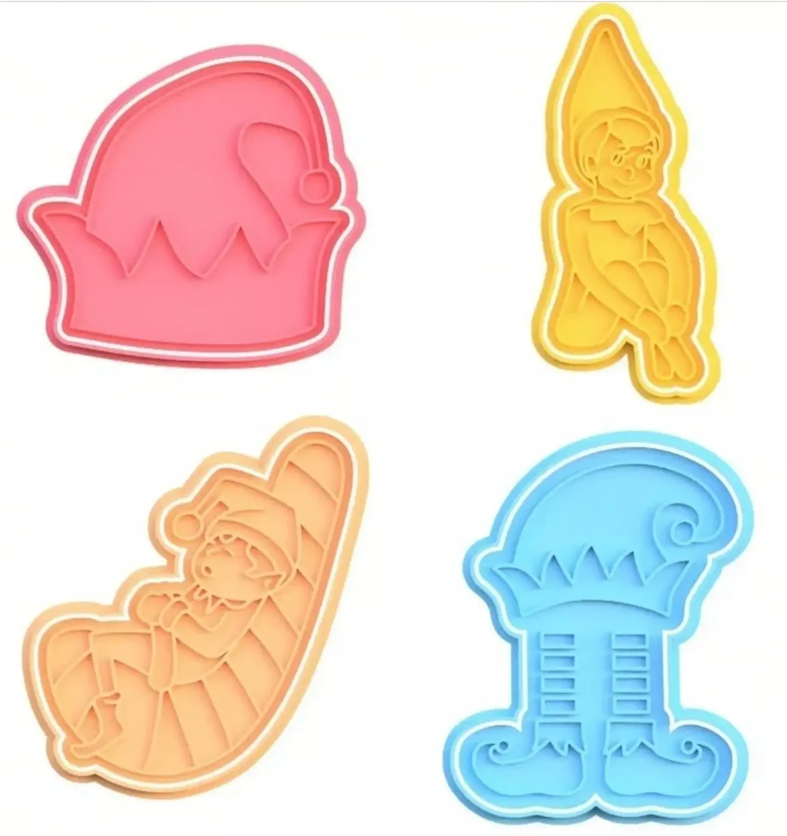 Elf on The Shelf Cookie Cutters, Messy Play dough cutters