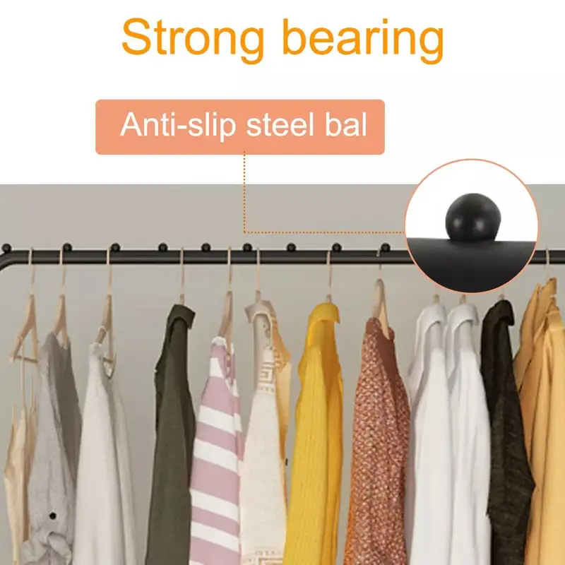 Heavy Duty Metal Single Rail Clothes Garment Hanging Rack Shelf Display Stand ++ 2