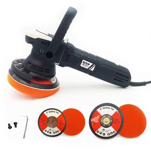 Autojack Professional Dual Action Machine Polishing Car Polisher with 6 Variable Speed Settings 125mm 150mm Backing Pads Included buffing