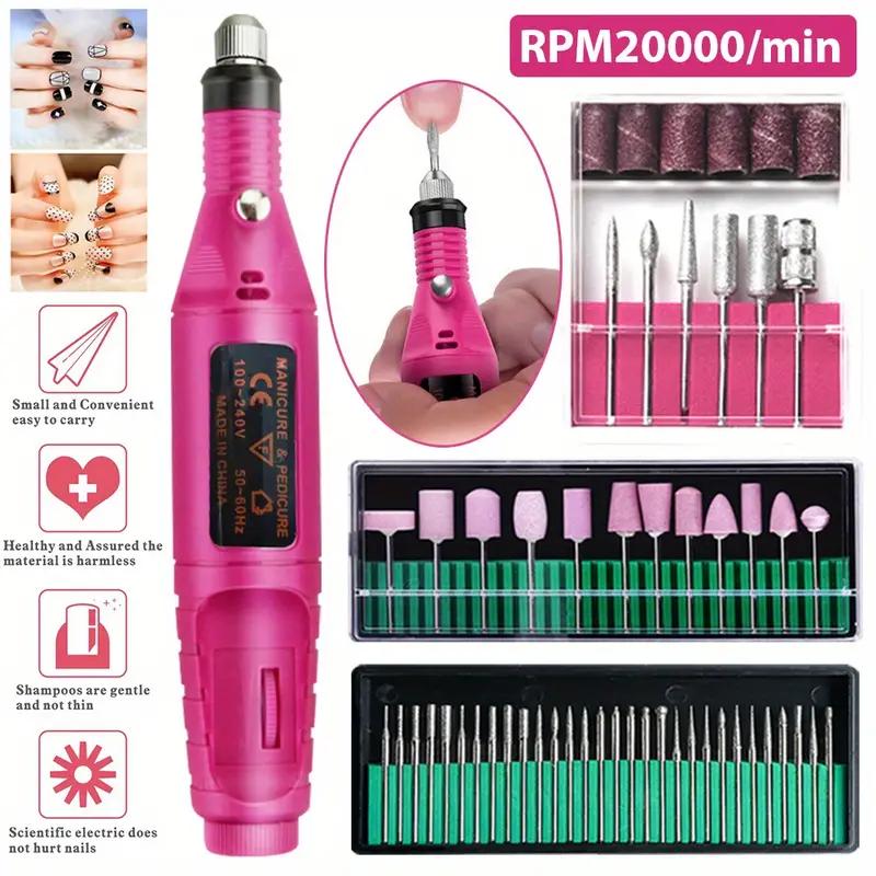 Product Introduction of Electric Nail Drill Kit, Professional Manicure Kit for Acrylic Nail Gel, Portable Adjustable Speed Electric Manicure Pedicure Kit Nail Drill Polishing Shape Machine for Women Girls, Nail Art Pen for Christmas Gift 5