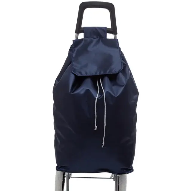 Red/Navy Large Lightweight Shopping Trolley