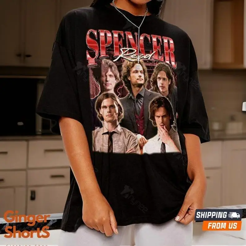 Dr Spender Reid Graphic Shirt, Retro Criminal Minds Shirt, Spencer Reid Criminal Minds Tshirt, Spencer Reid TV Series Fan Gift