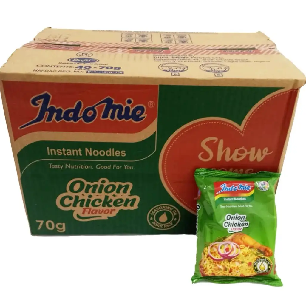 Indomie Onion Chicken Flavor Noodle Box - 40pcs x 70g - Instant, Food Nigeria
